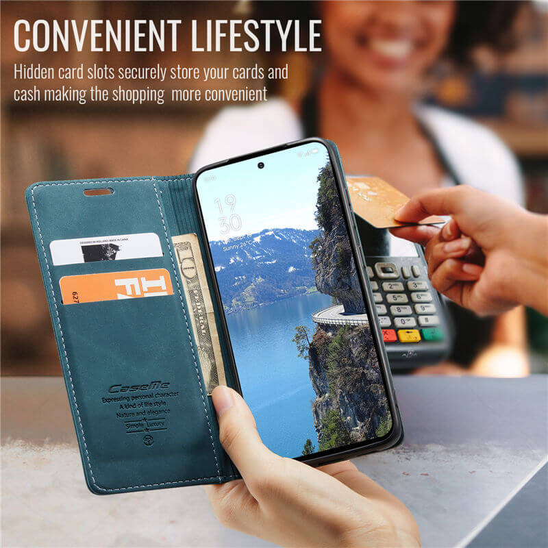 CaseMe OPPO Reno13 Wallet Suede Leather Case