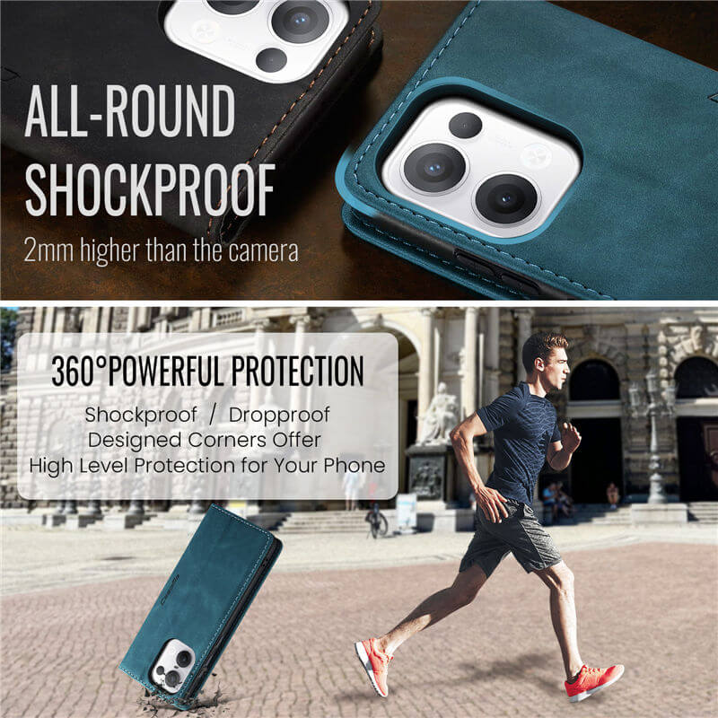 CaseMe OPPO Reno13 Wallet Suede Leather Case