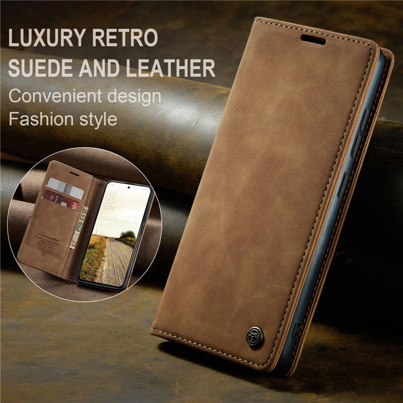 CaseMe OPPO Reno13 Wallet Suede Leather Case
