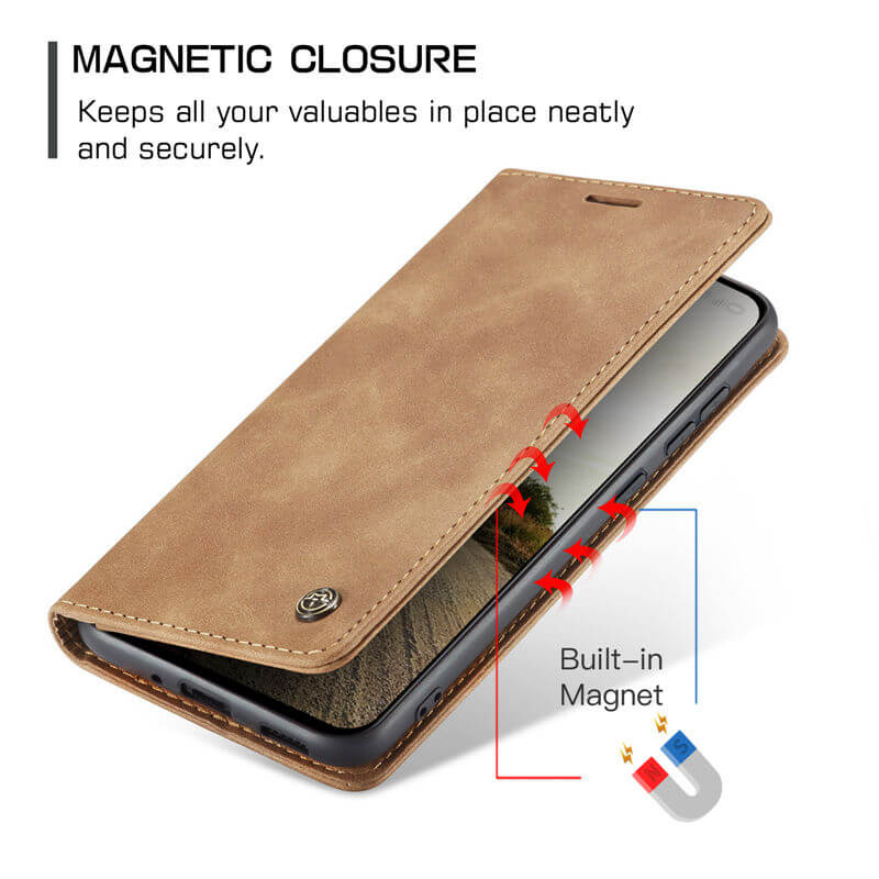 CaseMe OPPO Reno13 Wallet Suede Leather Case