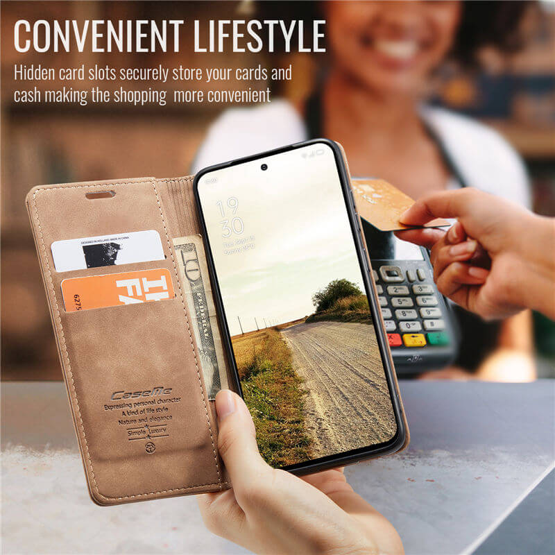 CaseMe OPPO Reno13 Wallet Suede Leather Case