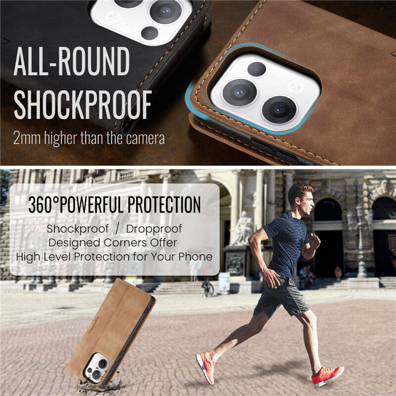 CaseMe OPPO Reno13 Wallet Suede Leather Case