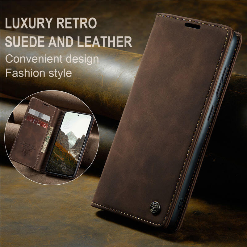 CaseMe OPPO Reno13 Wallet Suede Leather Case