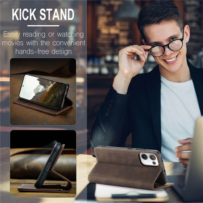 CaseMe OPPO Reno13 Wallet Suede Leather Case