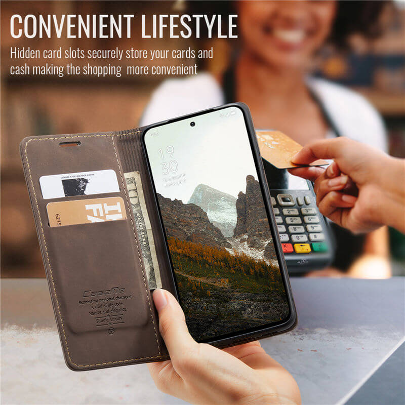 CaseMe OPPO Reno13 Wallet Suede Leather Case