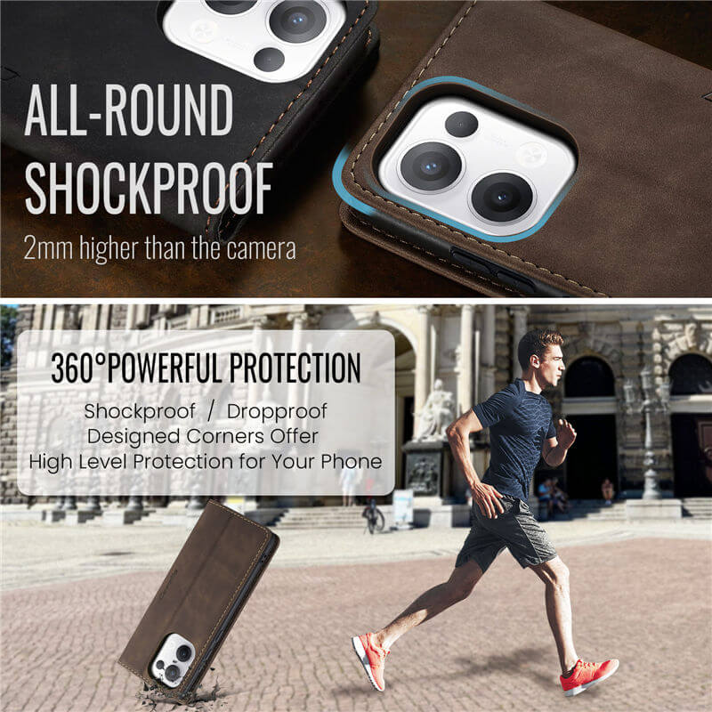 CaseMe OPPO Reno13 Wallet Suede Leather Case