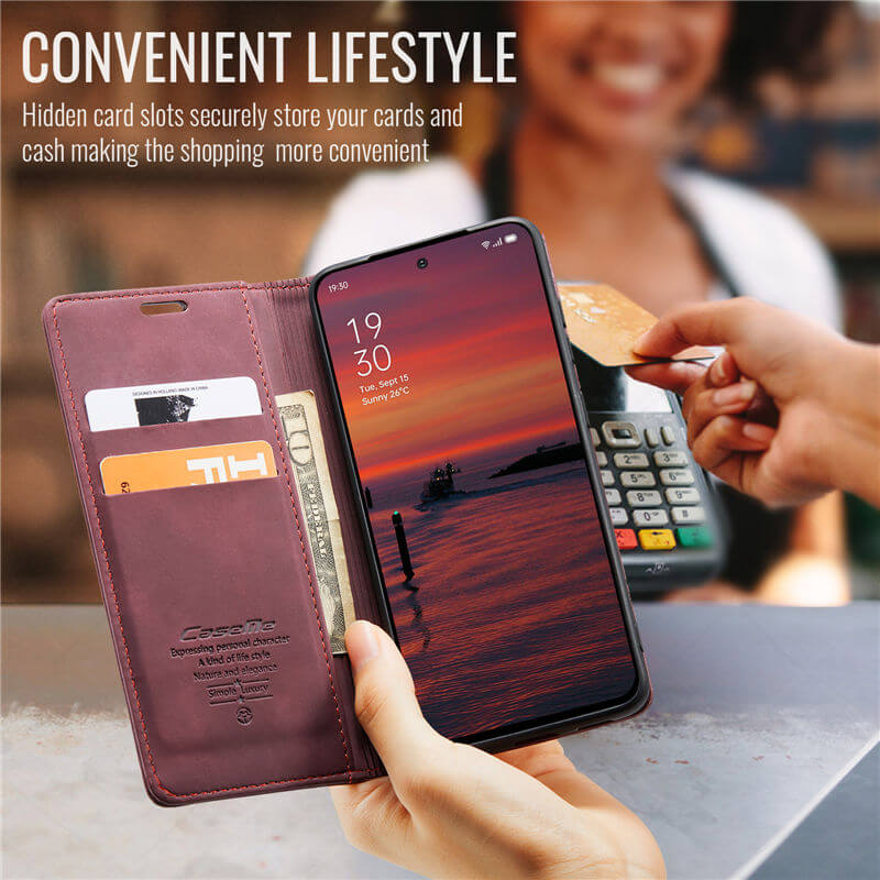 CaseMe OPPO Reno13 Wallet Suede Leather Case