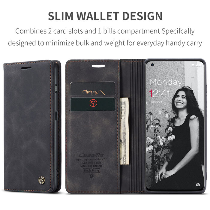 CaseMe OnePlus 11 Wallet Retro Suede Leather Case