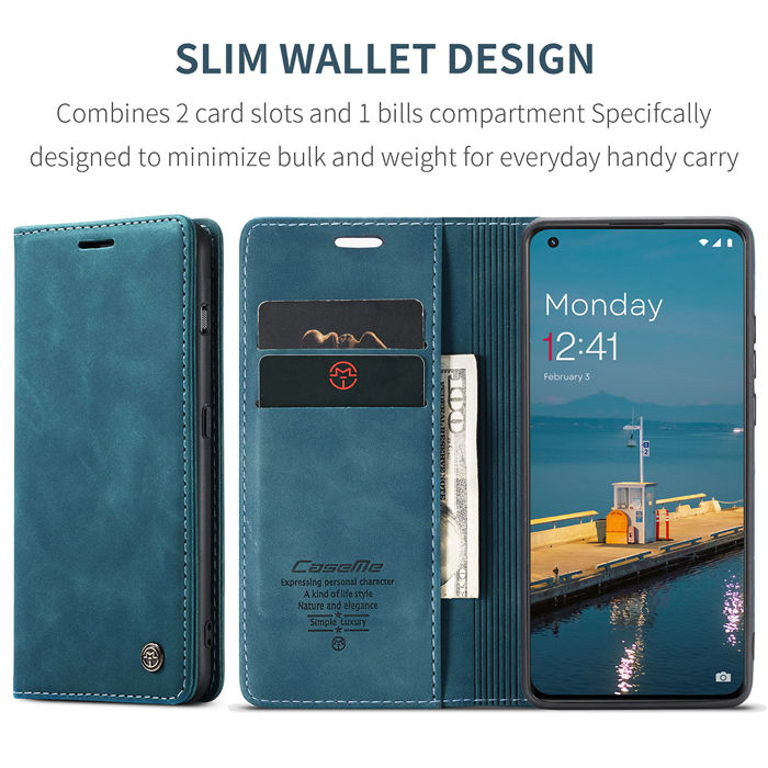 CaseMe OnePlus 11 Wallet Retro Suede Leather Case