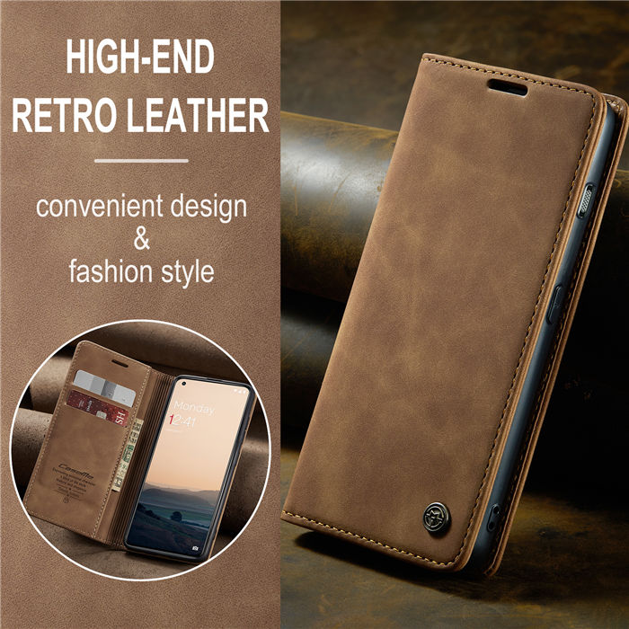 CaseMe OnePlus 11 Wallet Retro Suede Leather Case