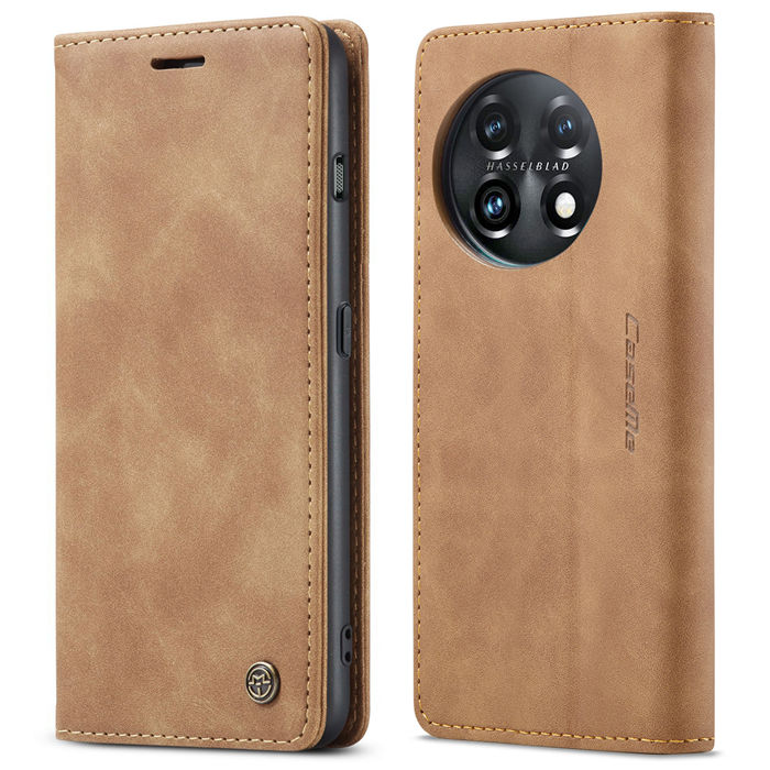 CaseMe OnePlus 11 Wallet Retro Suede Leather Case