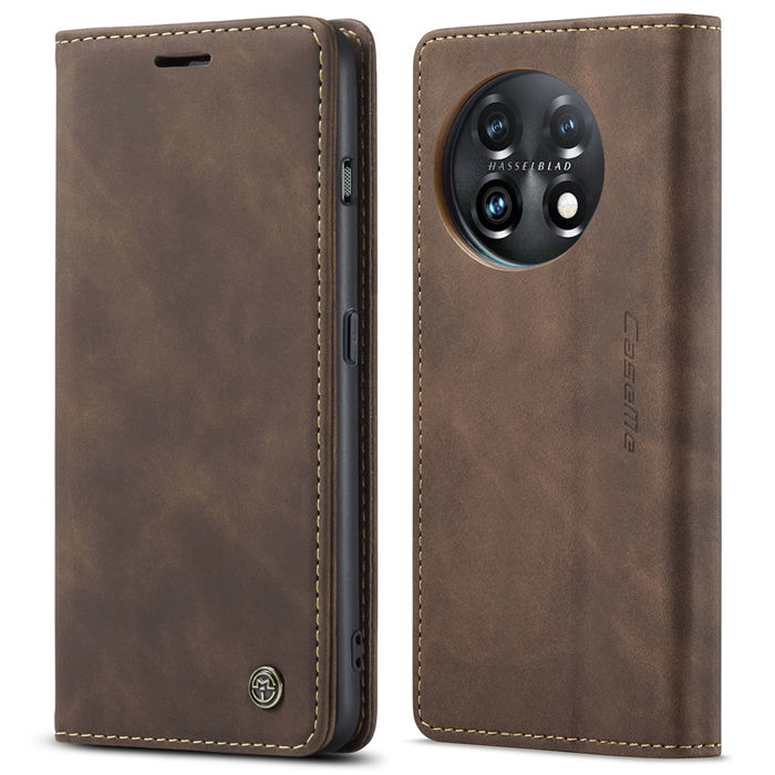 CaseMe OnePlus 11 Wallet Retro Suede Leather Case