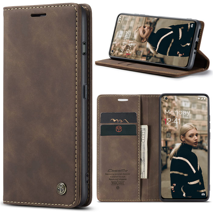 CaseMe OnePlus 11 Wallet Retro Suede Leather Case