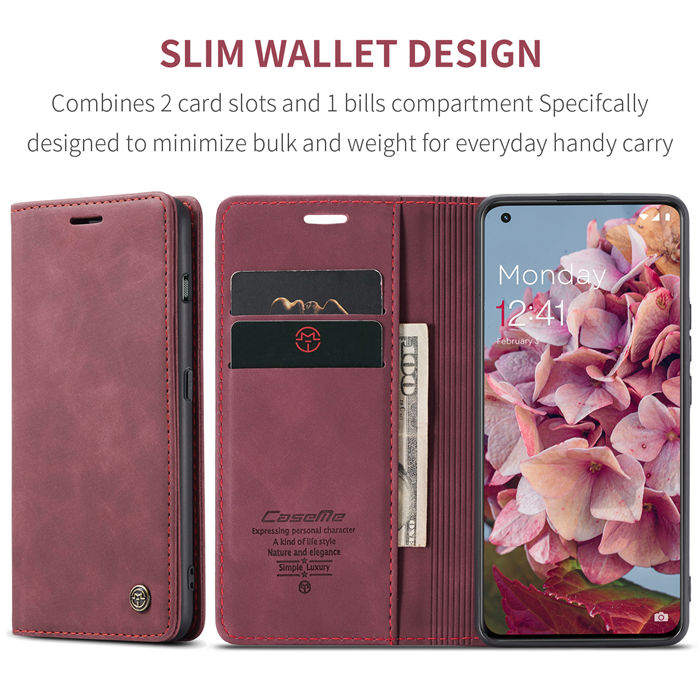 CaseMe OnePlus 11 Wallet Retro Suede Leather Case