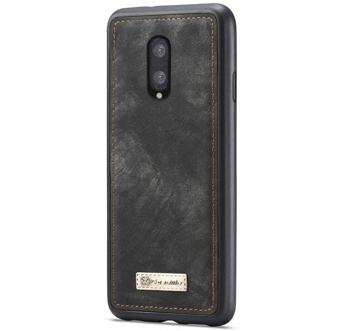 CaseMe OnePlus 7 Zipper Wallet Magnetic Detachable 2 in 1 Folio Case