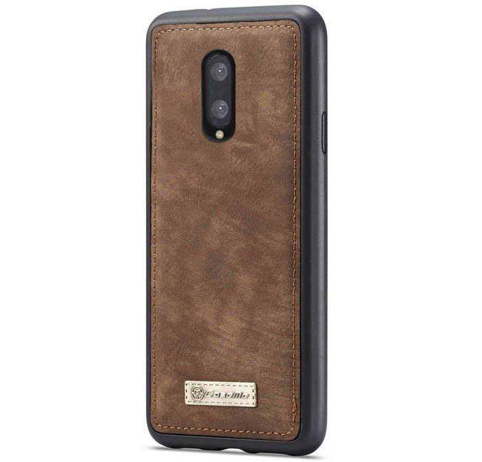 CaseMe OnePlus 7 Zipper Wallet Magnetic Detachable 2 in 1 Folio Case