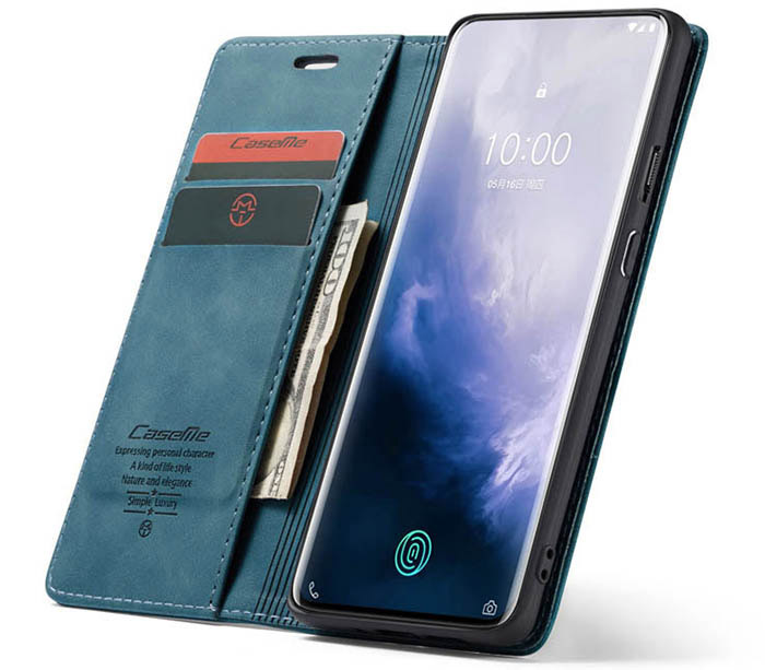 CaseMe OnePlus 7 Pro Wallet Kickstand Magnetic Flip Leather Case