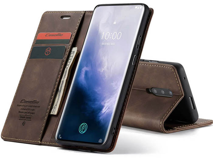 CaseMe OnePlus 7 Pro Wallet Kickstand Magnetic Flip Leather Case