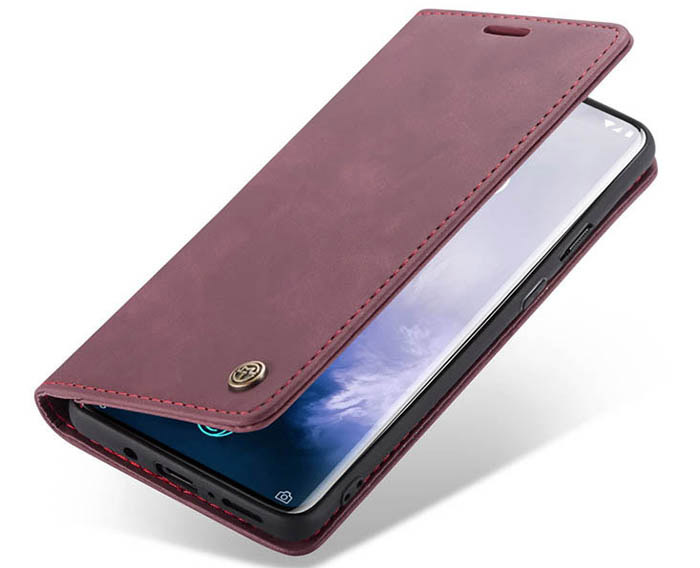 CaseMe OnePlus 7 Pro Wallet Kickstand Magnetic Flip Leather Case