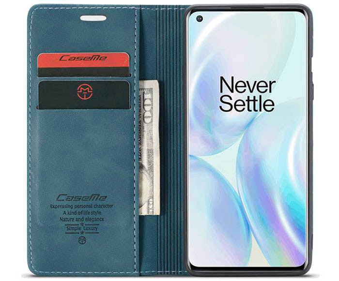 CaseMe OnePlus 8 Wallet Kickstand Magnetic Flip Leather Case