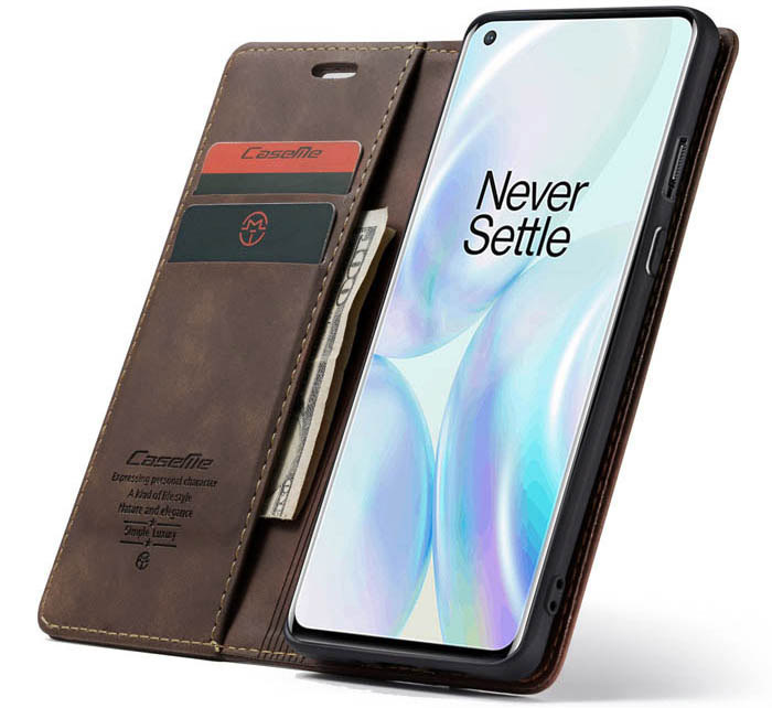 CaseMe OnePlus 8 Wallet Kickstand Magnetic Flip Leather Case