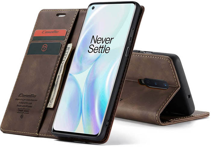 CaseMe OnePlus 8 Wallet Kickstand Magnetic Flip Leather Case