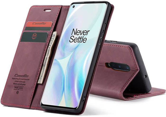 CaseMe OnePlus 8 Wallet Kickstand Magnetic Flip Leather Case