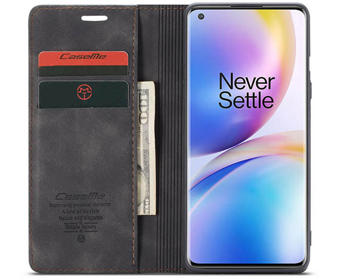 CaseMe OnePlus 8 Pro Wallet Kickstand Magnetic Flip Leather Case