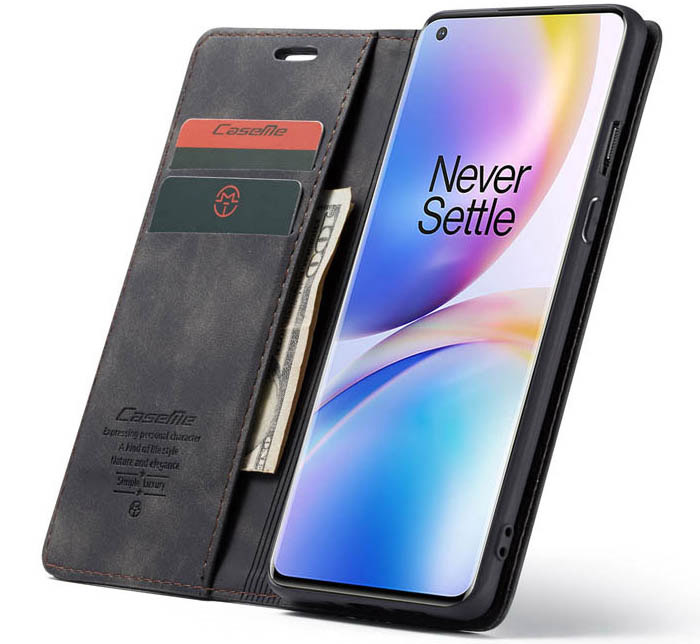 CaseMe OnePlus 8 Pro Wallet Kickstand Magnetic Flip Leather Case