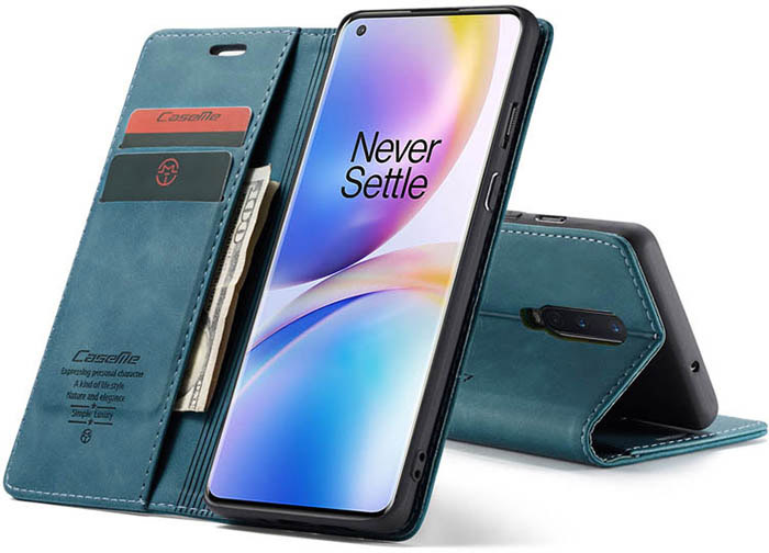 CaseMe OnePlus 8 Pro Wallet Kickstand Magnetic Flip Leather Case