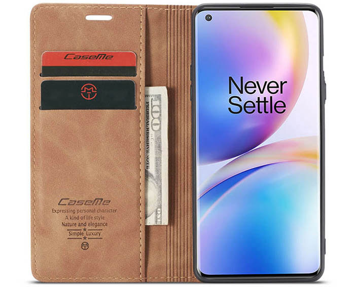 CaseMe OnePlus 8 Pro Wallet Kickstand Magnetic Flip Leather Case