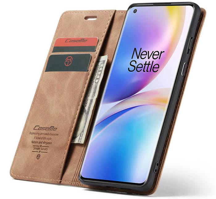 CaseMe OnePlus 8 Pro Wallet Kickstand Magnetic Flip Leather Case