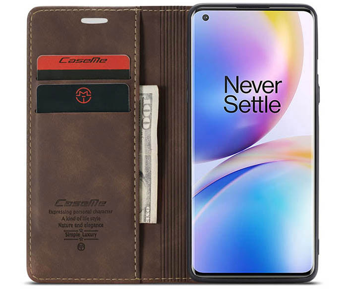 CaseMe OnePlus 8 Pro Wallet Kickstand Magnetic Flip Leather Case