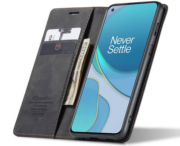 CaseMe OnePlus 8T Wallet Kickstand Magnetic Flip Leather Case