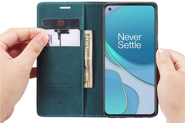 CaseMe OnePlus 8T Wallet Kickstand Magnetic Flip Leather Case