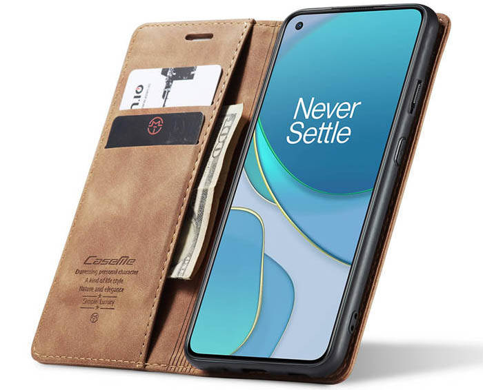 CaseMe OnePlus 8T Wallet Kickstand Magnetic Flip Leather Case