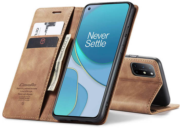 CaseMe OnePlus 8T Wallet Kickstand Magnetic Flip Leather Case