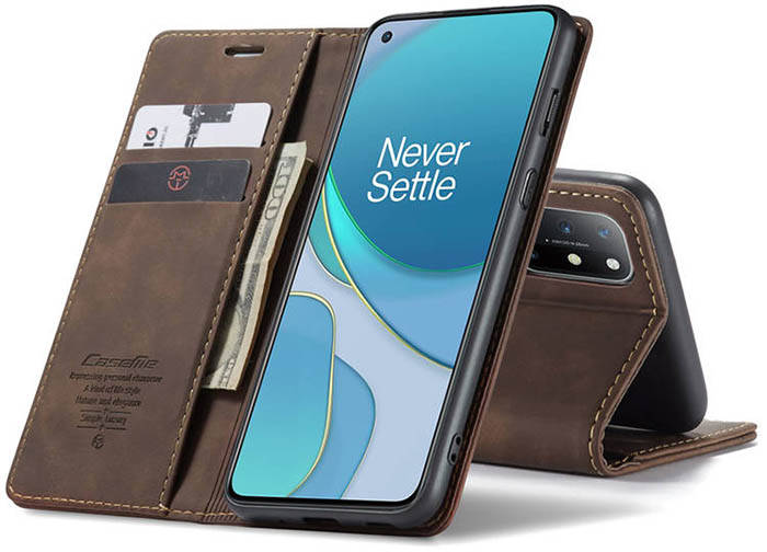 CaseMe OnePlus 8T Wallet Kickstand Magnetic Flip Leather Case