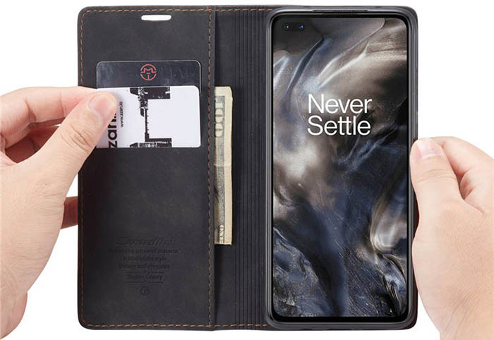 CaseMe OnePlus Nord Wallet Kickstand Magnetic Flip Leather Case