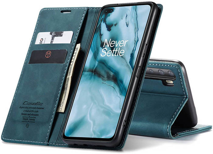 CaseMe OnePlus Nord Wallet Kickstand Magnetic Flip Leather Case