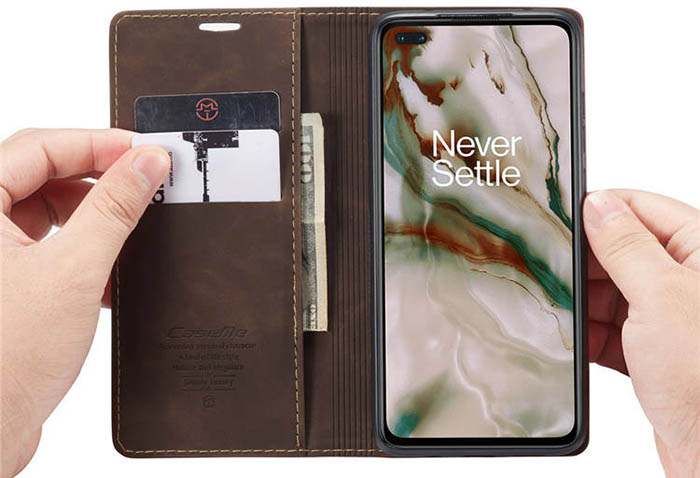 CaseMe OnePlus Nord Wallet Kickstand Magnetic Flip Leather Case