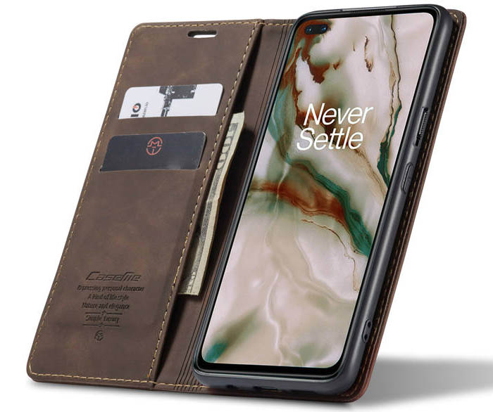 CaseMe OnePlus Nord Wallet Kickstand Magnetic Flip Leather Case