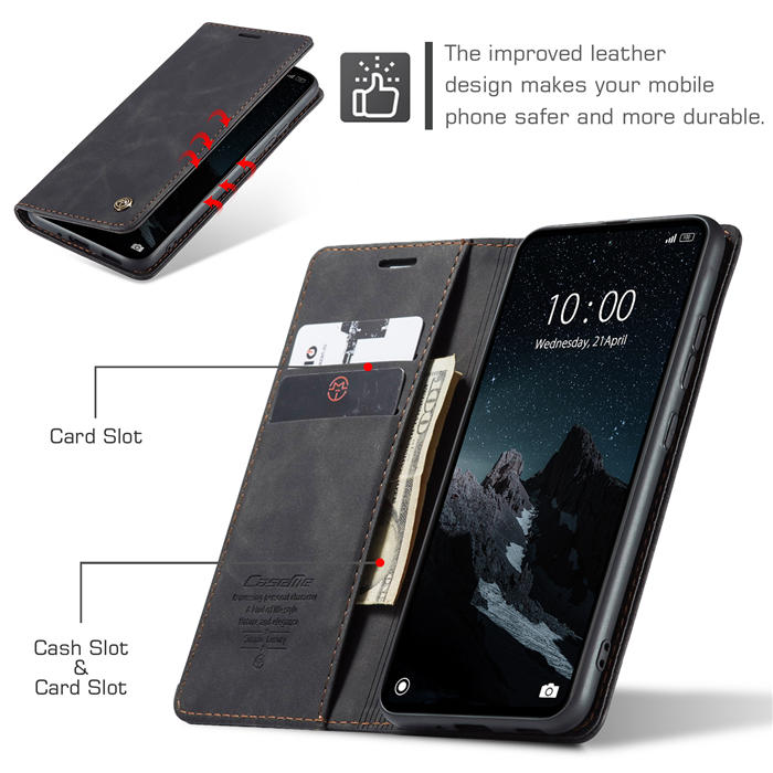 CaseMe Xiaomi Redmi 11A/12C Wallet Suede Leather Case