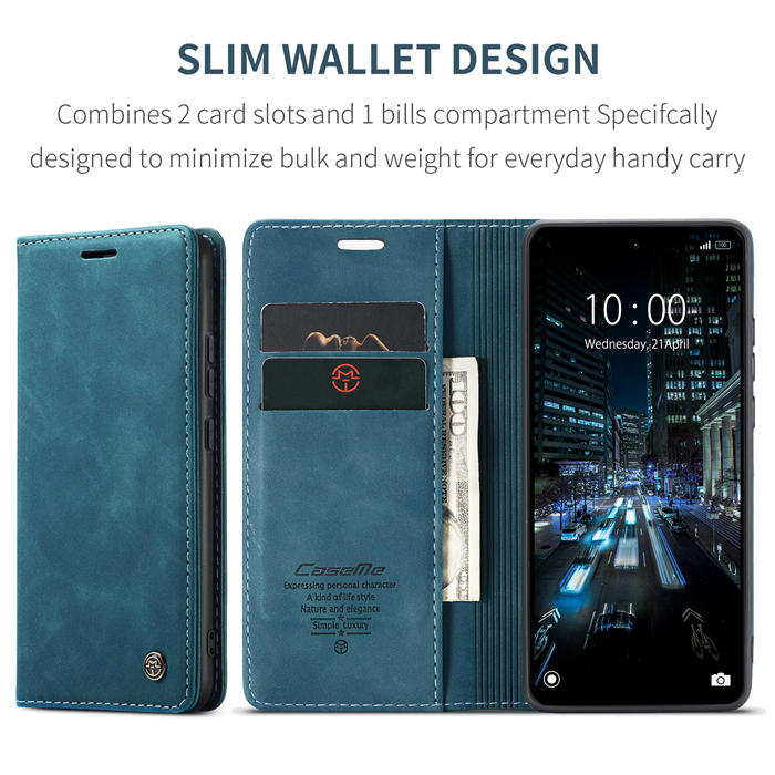 CaseMe Xiaomi Redmi 11A/12C Wallet Suede Leather Case