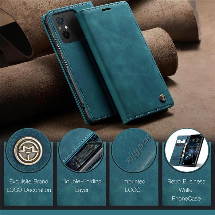 CaseMe Xiaomi Redmi 11A/12C Wallet Suede Leather Case