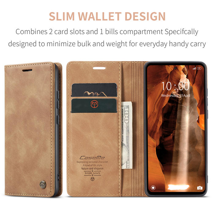 CaseMe Xiaomi Redmi 11A/12C Wallet Suede Leather Case