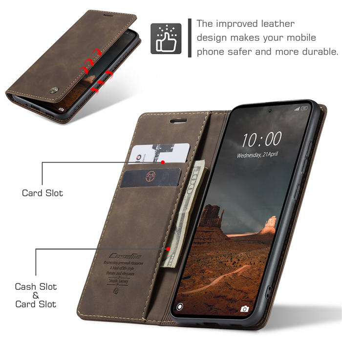 CaseMe Xiaomi Redmi 11A/12C Wallet Suede Leather Case