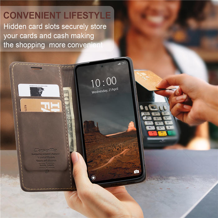 CaseMe Xiaomi Redmi 11A/12C Wallet Suede Leather Case