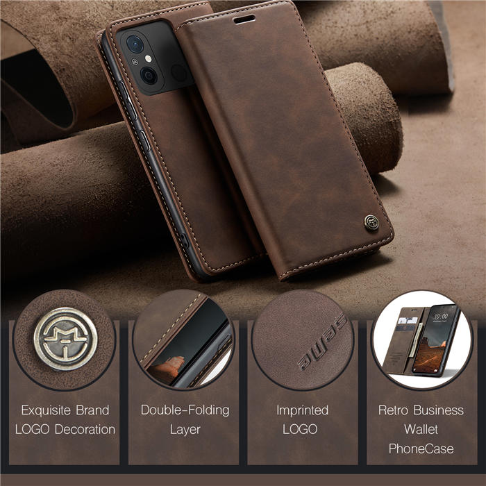 CaseMe Xiaomi Redmi 11A/12C Wallet Suede Leather Case