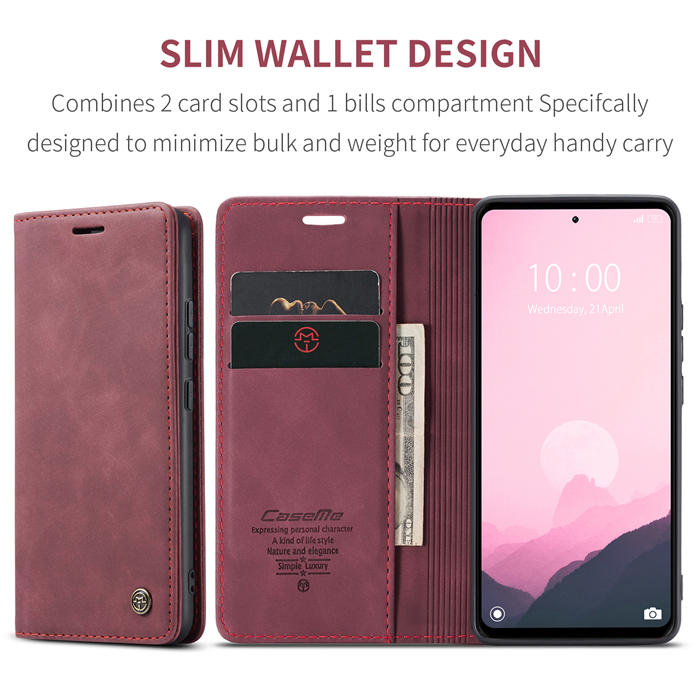 CaseMe Xiaomi Redmi 11A/12C Wallet Suede Leather Case